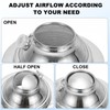 PATIKIL 8 Inch Adjustable Air Vent Stainless Steel Round Soffit