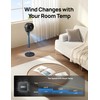 Dreo Fan for Bedroom, 80° Oscillating Standing Fan, 25dB Quiet,