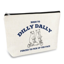 Funny Bear Gifts for Women Makeup Bag Bear Lover Gifts Bear Themed Cosmetic Bag Animal Lovers Gift for Friend Sister Bestie Friendship Gifts Birthday Graduation Present for Her Inspirational Gift