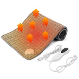 DEWEL Hot Mat, Cold Protection, Mini Hot Carpet, Electric Carpet, Chair, Foot, Cold Protection, Timer Function, Electric Mat, Foot Heating, 6 Temperature Adjustment, Instant Heat Generation,