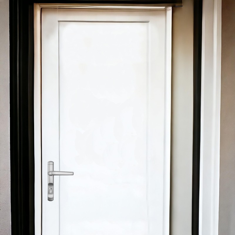 Sivenci Silver Tone Door Handle Set with Keyhole 225mm x