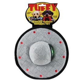 TUFFY® - World's Tuffest Soft Dog Toy - Alien - Multiple Layers. Made Durable, Strong & Tough. Interactive Play (Tug, Toss & Fetch). Machine Washable & Floats. (UFO, Large 2 Pack)