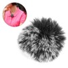 Lavalier Microphone Fur Cover, Durable Black Lapel Microphones Furry Cover