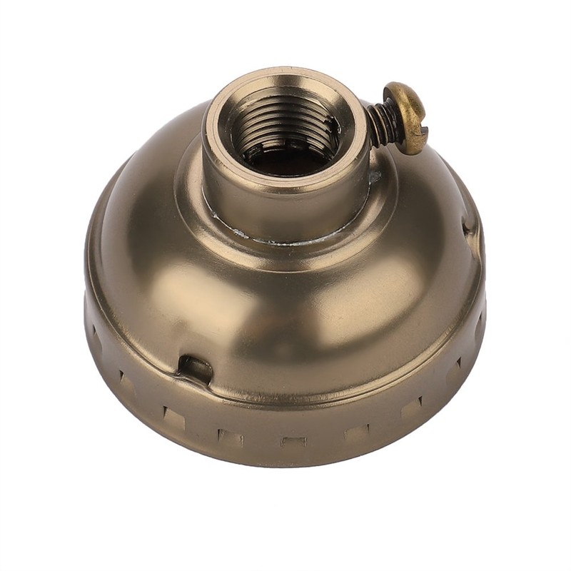 Fdit Aluminum Vintage Light Socket Pull Chain Desk Table Lamp