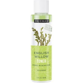 Freeman Exotic Blends Deep Cleansing English Willow Toner, Removes Makeup, Dirt, & Impurities, Clarifying Facial Toner, Pore-Minimizing, Hydrating Skincare Essential, 6.1 fl.oz./180 mL Bottle