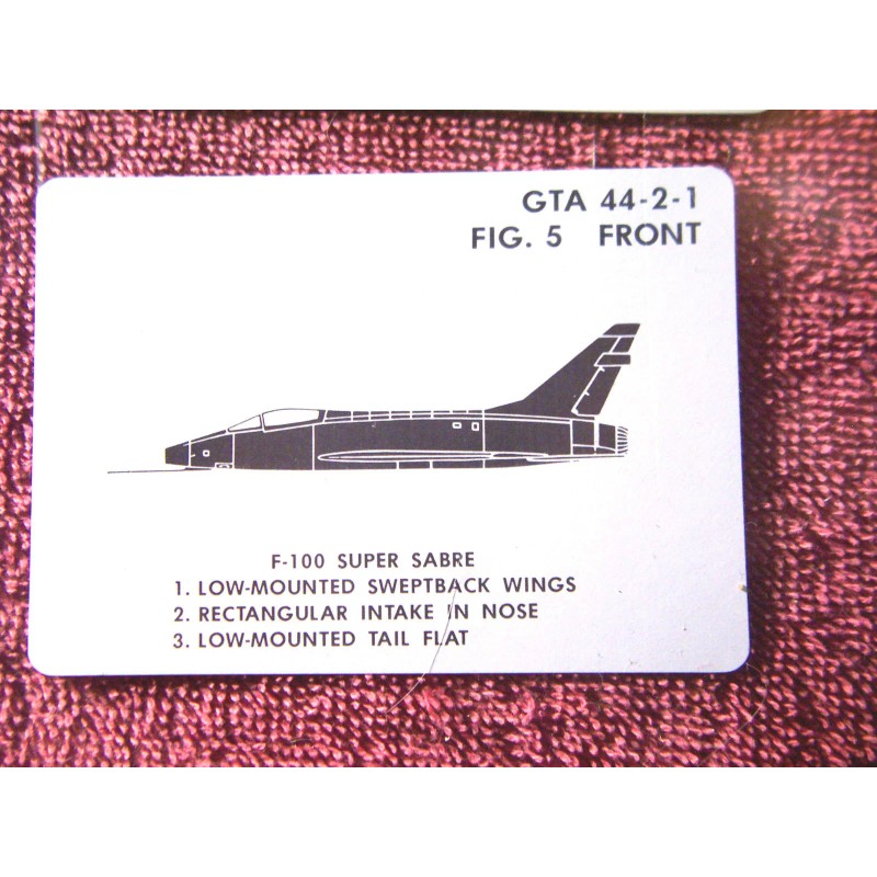 ORIG .UNISSUED VIETNAM ERA VISUAL AIRCRAFT RECOGNITION CARDS