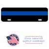 Police Thin Blue Line License Plate TOPPER Reflective