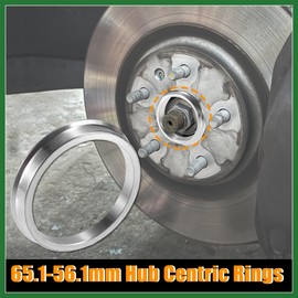 Motoforti 4pcs OD 65.1mm to ID 56.1mm Aluminum Alloy Car Hub Centric Rings Wheel Bore Center Spacer Long-Lasting