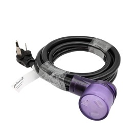 Parkworld EV/Dryer 3 Prong 10-30 Extension Cord UL Listed, NEMA 10-30P to 10-30R Lighted Female, 30A, 250V, 7500W (10 Feet)