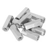 10Pcs Coupling Nut Hex 304 Stainless Steel Rod Connector Nut
