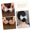 Healvian Rhinestone Bow Hair Clip for Women Elegant Hair Barrette