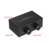 Lyaciomn 4 Way Bi-Directional Left and Right Channel Audio Switch