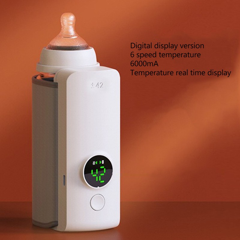 USB Milk Water Warmer 6 Level Temperature 6000mAH USB Charging