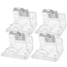 HOMSFOU 4Pcs Cordless Blind Bracket Mounting Clips, Metal and Plastic Brackets for 1 Inch (25mm) Venetian Blinds, Easy Installation