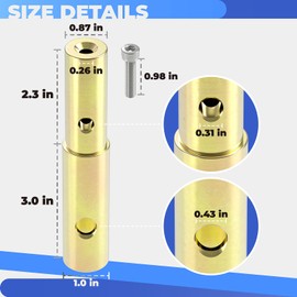 10737 Power Auger Adapter Compatible with Clam Drill Plate, K-Drill and Strikemaster Lite-Flite, for Outdoor Ice Fishing