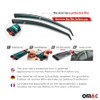 OMAC Wind and Rain Deflector Compatible with Ford Transit 2014-2025