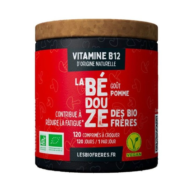 Les Bio Frères La Bédouze Vitamine B12 Bio Pomme 120 comprimés