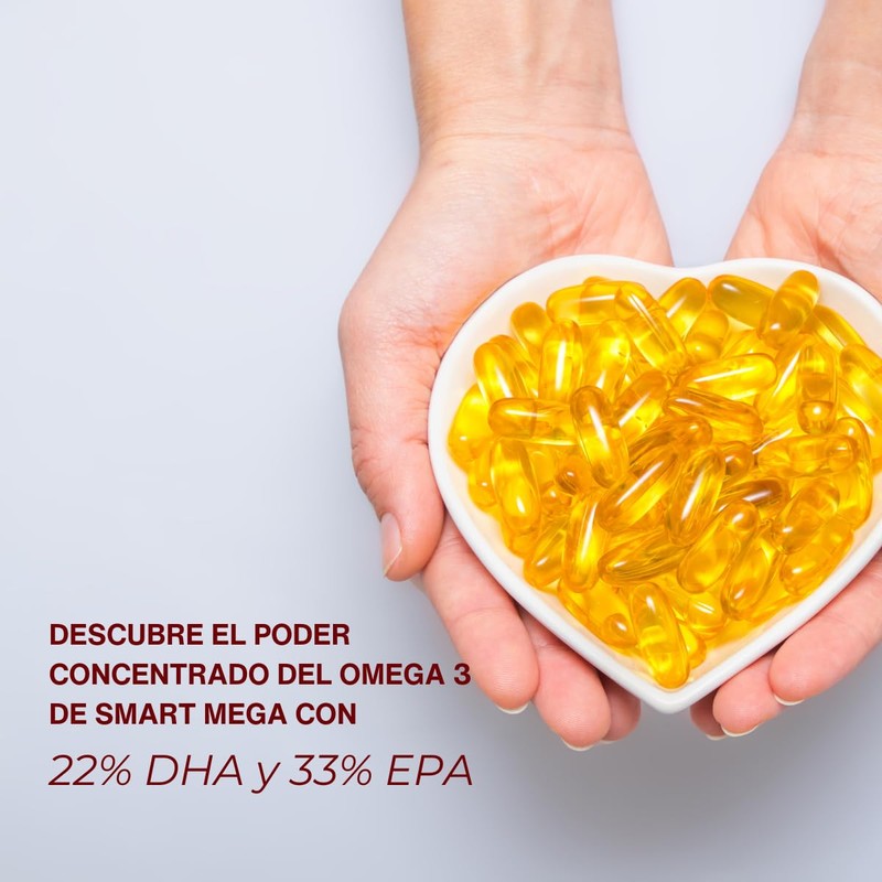 SMART MEGA Paquete de 2 piezas OMEGA 3 Suplemento alimenticio