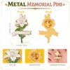 Misdary 50 Pcs Funeral Pins Bulk for Guest Forever in