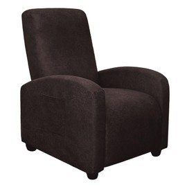 molasofa Recliner Chair Covers Small Size - 4 Pieces Leather Like Extra Small Recliner Chair Covers Stretch Recliner Slipcover for Lazy Boy Wide Recliner Chair Washable (Chocolate)