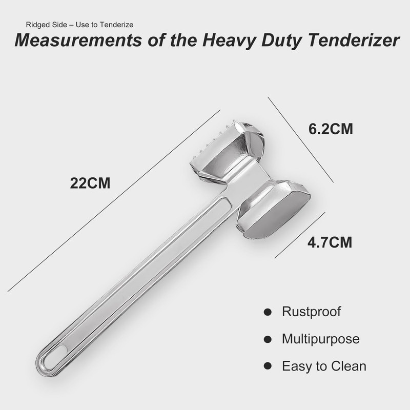 Meat Tenderizer, Meat Mallet, Tenderizer Tool Tenderizer Mallet Hammer Pounder