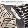 Allure Pack of 2 Barcode Stripe Bath Towels 70 x