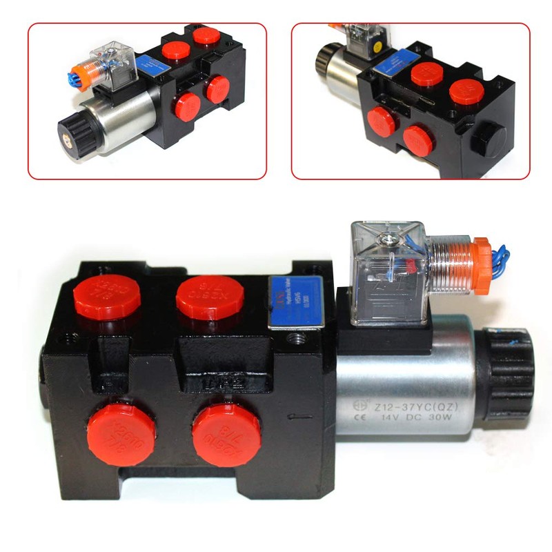Hydraulic Solenoid Selector/Diverter Valve, 13 GPM Flow Rating, 50LPM Max