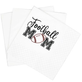 SharkBliss Funny Football Quotes Cocktail Napkins, 100 Pack Football Mom Saying Disposable Beverage Bar Paper Cocktail Napkins For Party Table Decor 2-Ply, 5x5" (Football Mom)