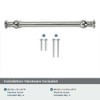 khtumeware 10 Pack 8inch(203mm) Hole Center Polished Nickel Cabinet Pulls