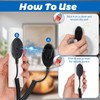 HJZHII 2Pack Magnetic Remote Control Holder with Spring Ropes, Retractable