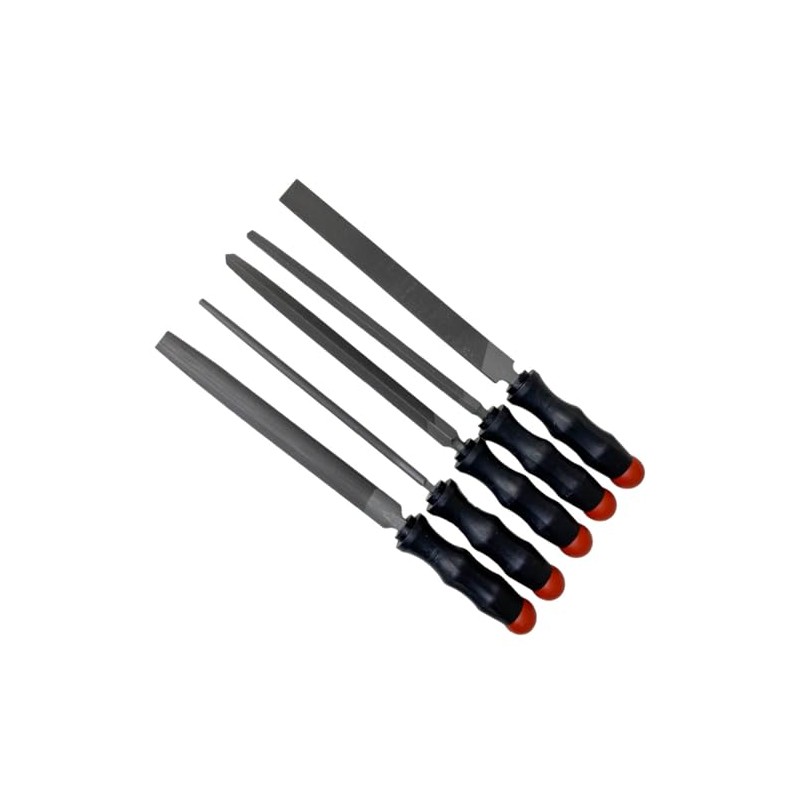 Würth Workshop File Set, 5 Pieces, 1 each of Flachstumpf,