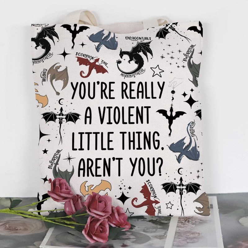 PLITI Fourth Wing Tote Bag You're Really A Violent Little