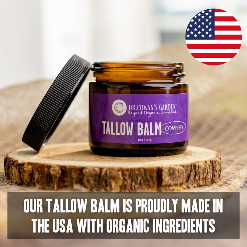 Dr. Cowan’s Garden Comfrey Tallow Balm - 100% Grassfed Beef