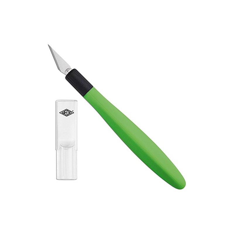 WEDO 7852199 Cutter Scalpel, Comfortline with Soft Grip Handle, Including