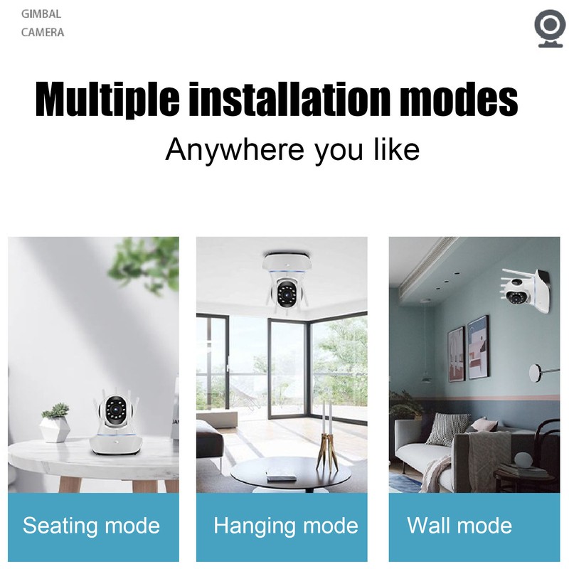 Surveillance Camera HD 1080P Infrared Night Vision 360° Angle Adjustable
