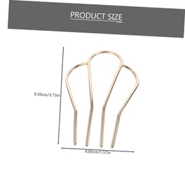 Baluue 2pcs Hairpin Wedding Shape Small Styling U Slick Women Hair Pins Accessory Elegant Hair Stick Gold French Hair Pin Side Hair Comb Forks Sticks Acetate Sheet