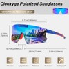 Cleoxyge Polarised Cycling Glasses Men Women Quick Glasses Sunglasses Mirrored
