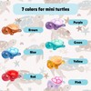 PODOEIL 200PCS Mini Resin Turtle for Crafts, 3D Resin Turtles
