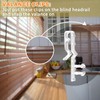Hidden Channel Valance Clips, 12Pcs Clear Plastic Hidden Clips,Hidden Blind