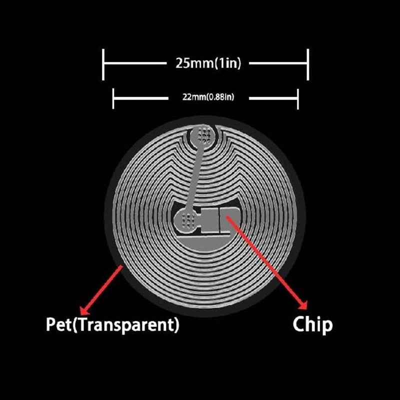 10 Pcs NFC Card 8Kbit Storage 13.56MHZ 106KBoud Rewritable Access