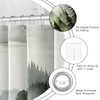 BayNook 4PCS Dark Green Misty Forest Bathroom Sets with Shower