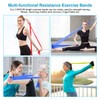 Resistance Bands Set, [Set of 3] 1.5M/4.9ft Skin-Friendly Exercise Bands