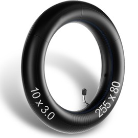 GLDYTIMES 10x3 Tire 255x80 80/65-6 Off-road Rubber Inner Tube Replacement for Nanrobot/Apollo Pro/Kugoo M4 Pro/Varla Eagle/Yume Y10/Joyor S10 Electric Scooter~Anti-explosion Tyre with 45 Degree Valve