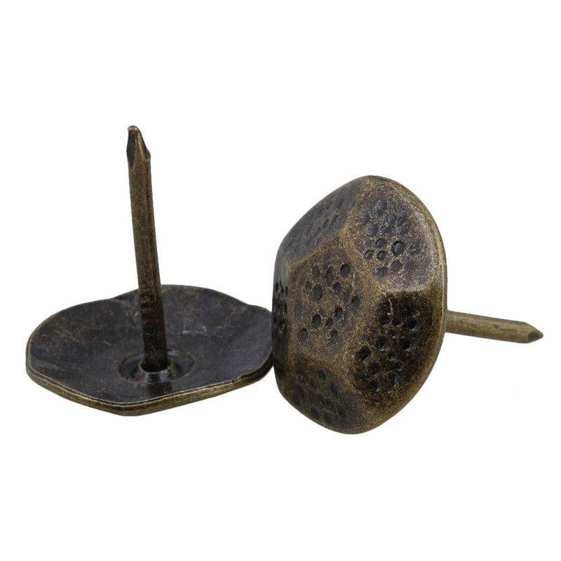 Yibuy 50 x Bronze Furniture Nails 23mm x 20mm