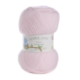 James Brett Acrylic Baby Double Knitting Yarn Supersoft Knit Wool 2 x 400g Ball (Baby Pink - 4BB06)