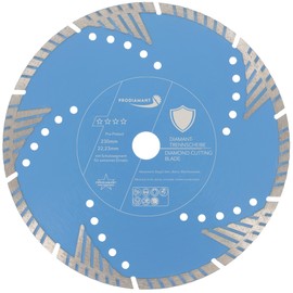 PRODIAMANT Pro Protect Diamond Cutting Disc 230 mm x 22.2 mm with Protective Segments for Masonry Concrete Bricks