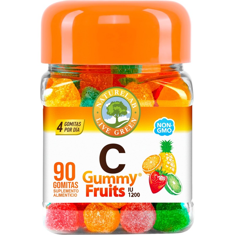 Naturelab Vitamina C Gummy Fruits Adultos 90 Gomitas Sabor Frutal