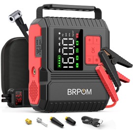 Car Jump Starter with Air Compressor, 160PSI 8000A Peak 26800mah (Up to All Gas or 12.0L Diesel Engine, 50 Times) Portable Jump Starter 12V Auto Battery Jump Pack Quick Charge