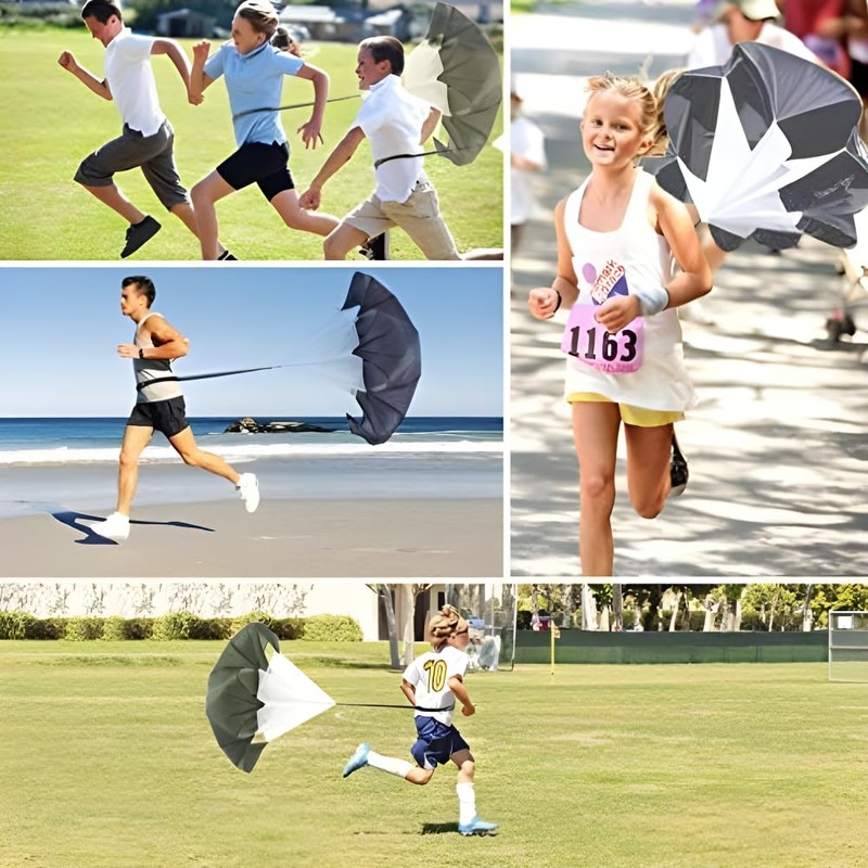 Resistance Parachute Running Speed Parachute Speed with Adjustable Strap, Speed