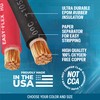 TEMCo 4 Gauge AWG 30 Ft Black Flexible Pure Copper